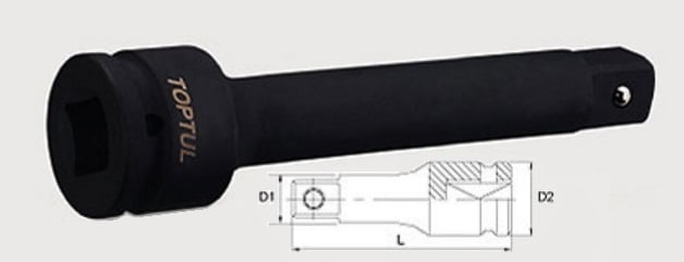 KACE3210 Toptul 1" Удлинитель ударный 10"