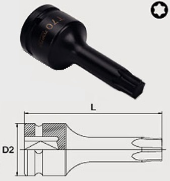KADA2480 Toptul Головка ударная TORX T80, 3/4"