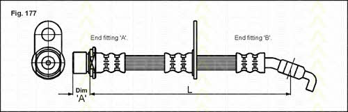 815013133 Triscan Тормозной шланг