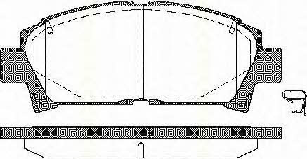 Комплект тормозных колодок Toyota Carina E (Тойота Карина Е): 811013014 Triscan Тормозные колодки дисковые, комплект