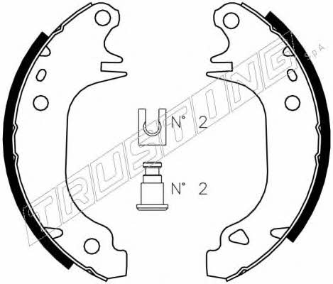 Trusting 088.210 Колодки гальмівні барабанні, комплект 088210: Купити в Україні - Добра ціна на EXIST.UA!