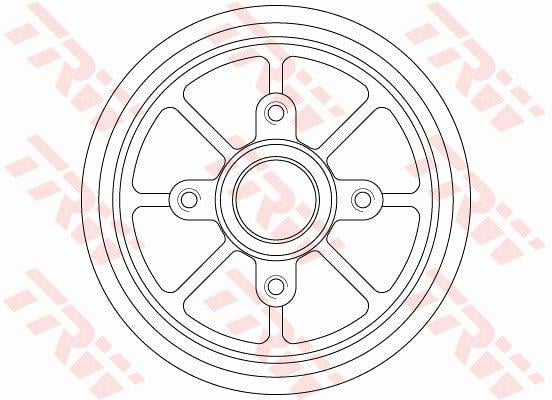 Тормозной барабан со ступичным подшипником в сборе TRW DB4220MR