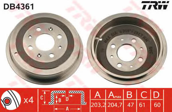 Купить TRW DB4361 по низкой цене в Украине!