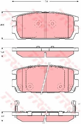 Тормозные колодки дисковые TRW COTEC, комплект TRW GDB3296