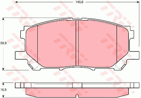 TRW Тормозные колодки дисковые TRW COTEC, комплект – цена 2187 UAH