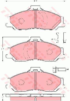 Тормозные колодки дисковые TRW COTEC, комплект TRW GDB3353