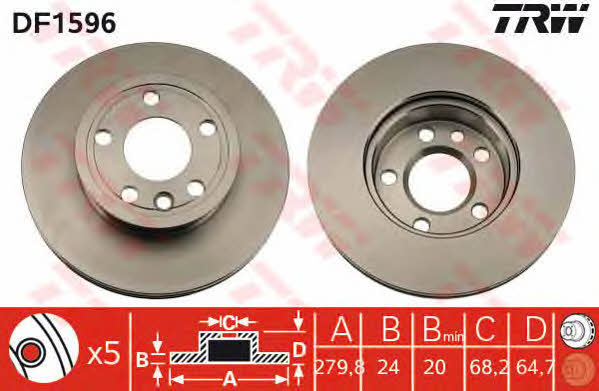 Купить TRW DF1596 по низкой цене в Украине!
