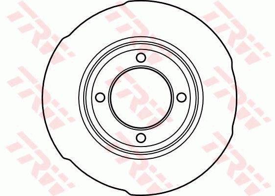 TRW DF1665 Диск гальмівний передній невентильований DF1665: Купити в Україні - Добра ціна на EXIST.UA!