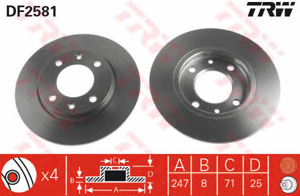 Купить TRW DF2581 по низкой цене в Украине!