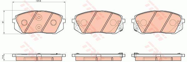 Гальмівні колодки TRW COTEC, комплект TRW GDB3530