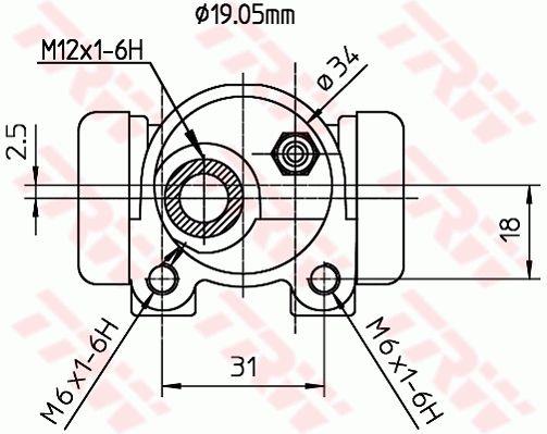Купить TRW BWD134 – отличная цена на EXIST.UA!