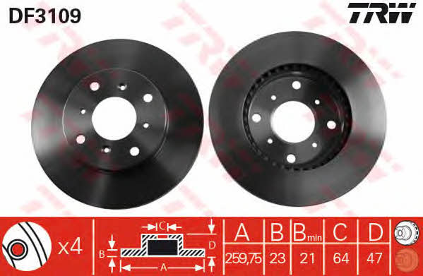 Купить TRW DF3109 по низкой цене в Украине!