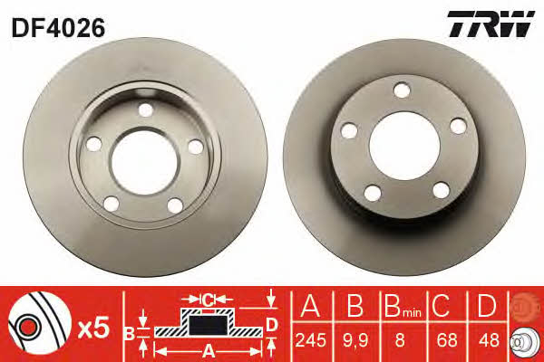 Купить TRW DF4026 – отличная цена на EXIST.UA!