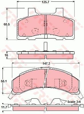 Купити TRW GDB4005 за низькою ціною в Україні!