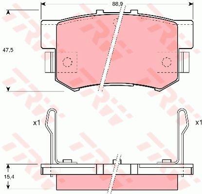 TRW GDB1063 Гальмівні колодки TRW COTEC, комплект GDB1063: Купити в Україні - Добра ціна на EXIST.UA!