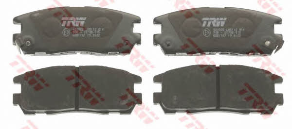 Тормозные колодки дисковые TRW COTEC, комплект TRW GDB1187