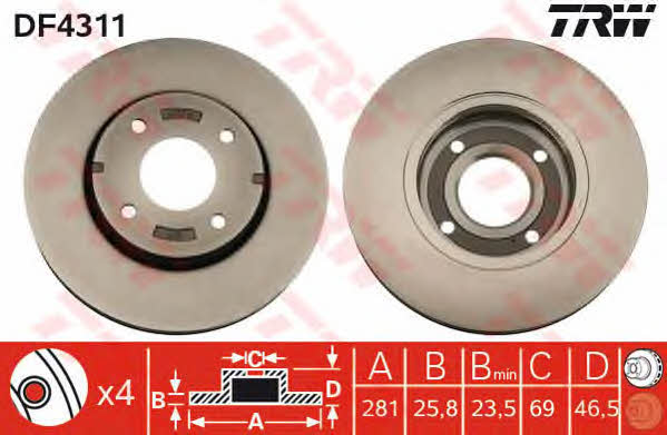 Купить TRW DF4311 по низкой цене в Украине!