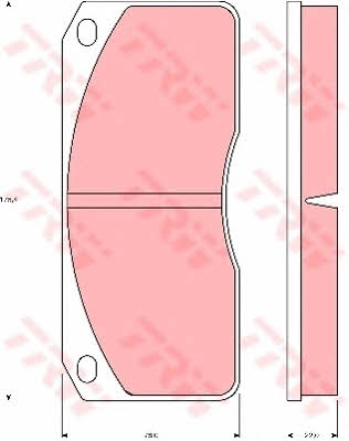 Тормозные колодки дисковые TRW COTEC, комплект TRW GDB5056