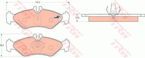 Тормозные колодки дисковые TRW COTEC, комплект TRW GDB1262