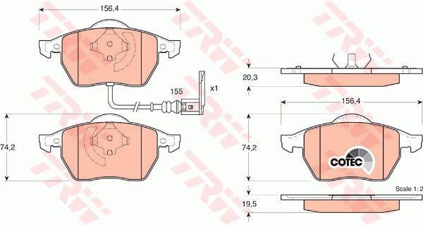 Купити TRW GDB1403 за низькою ціною в Україні!