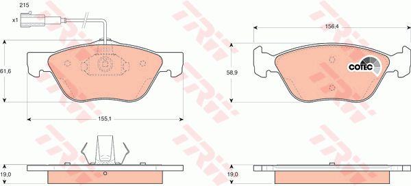 Купити TRW GDB1445 за низькою ціною в Україні!