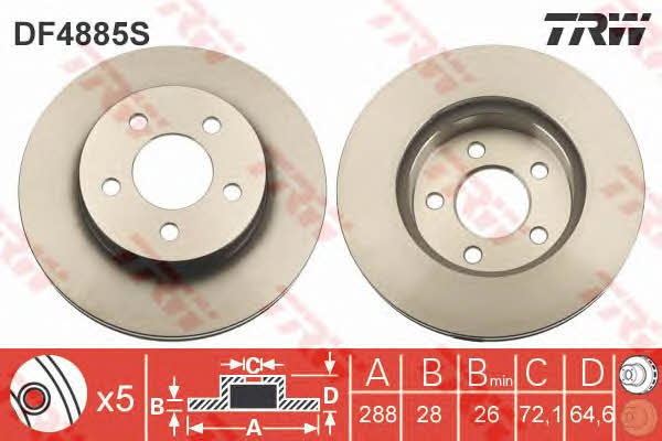 Купить TRW DF4885S по низкой цене в Украине!