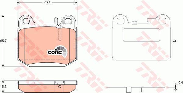 Купить TRW GDB1457 – отличная цена на EXIST.UA!