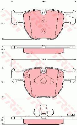 Тормозные колодки дисковые TRW COTEC, комплект TRW GDB1526