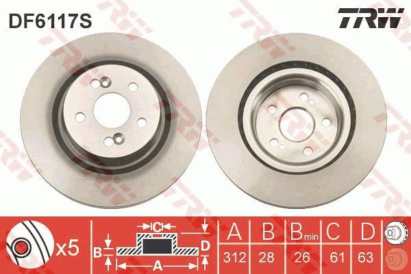 Купить TRW DF6117S по низкой цене в Украине!