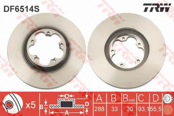 Купить TRW DF6514S по низкой цене в Украине!