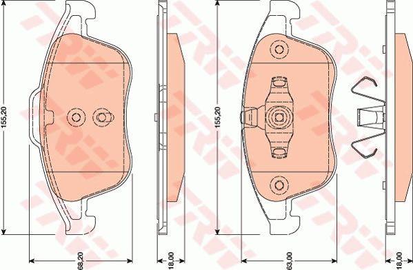 TRW Тормозные колодки дисковые TRW COTEC, комплект – цена 1842 UAH