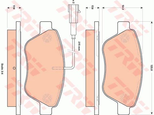 Гальмівні колодки TRW COTEC, комплект TRW GDB1842