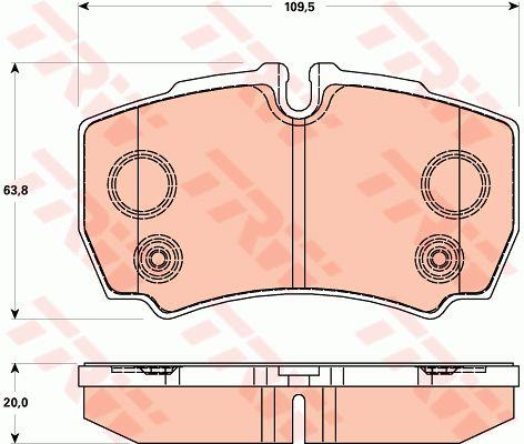 Тормозные колодки дисковые TRW COTEC, комплект TRW GDB1901