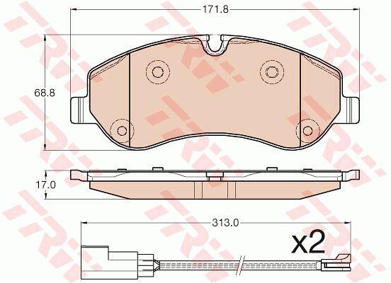 TRW Гальмівні колодки TRW COTEC, комплект – ціна 2307 UAH