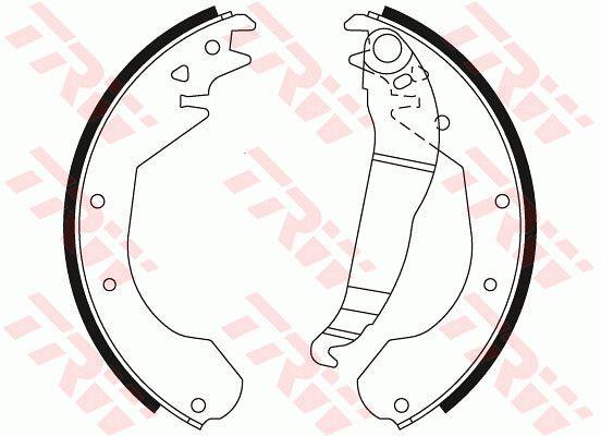 Колодки тормозные барабанные, комплект TRW GS6211
