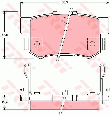 TRW Тормозные колодки дисковые TRW COTEC, комплект – цена 1731 UAH
