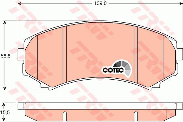 TRW Тормозные колодки дисковые TRW COTEC, комплект – цена 1500 UAH