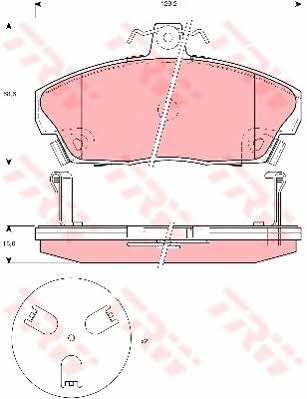 Тормозные колодки дисковые TRW COTEC, комплект TRW GDB3267