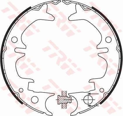 Колодки тормозные стояночного тормоза TRW GS8430
