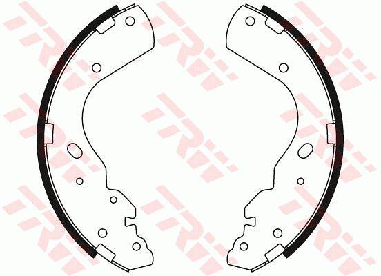 Колодки тормозные барабанные, комплект TRW GS8443
