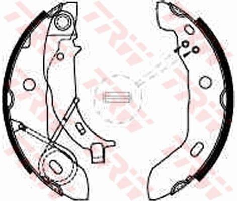 Колодки тормозные барабанные, комплект TRW GS8627