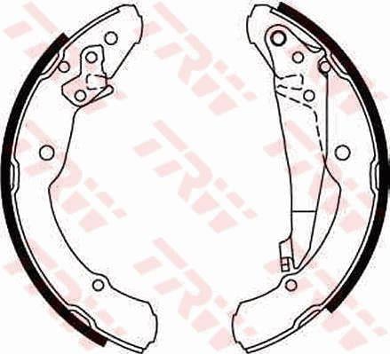 Колодки тормозные барабанные, комплект TRW GS8639