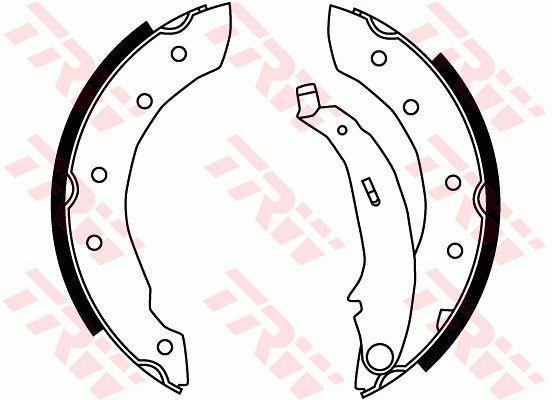 Колодки тормозные барабанные, комплект TRW GS8729