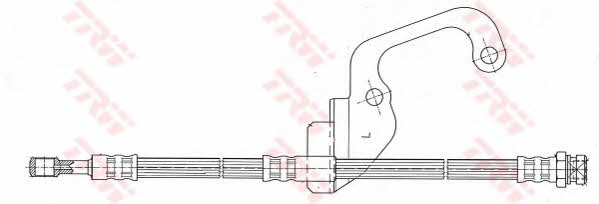 PHD628 TRW Тормозной шланг