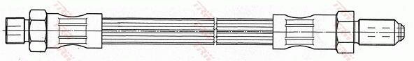 TRW PHB408 Гальмівний шланг PHB408: Купити в Україні - Добра ціна на EXIST.UA!