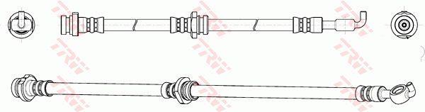 PHD163 TRW Тормозной шланг