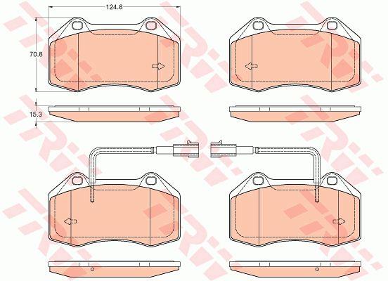 Гальмівні колодки TRW COTEC, комплект TRW GDB2045