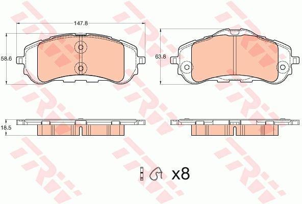 Купить TRW GDB2044 – отличная цена на EXIST.UA!