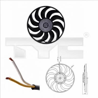 TYC 802-0051 Вентилятор радіатора охолодження 8020051: Купити в Україні - Добра ціна на EXIST.UA!