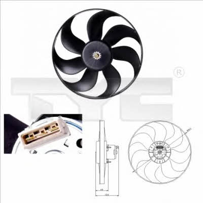 TYC 837-0010 Вентилятор радіатора охолодження 8370010: Купити в Україні - Добра ціна на EXIST.UA!